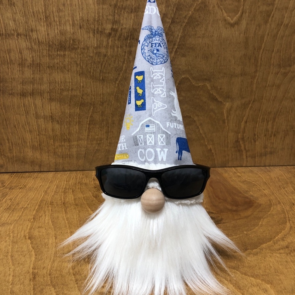 FFA Gnome Gray Future Farmers America Agriculture Leadership Education Animals